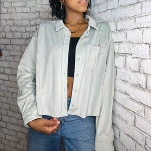 Seafoam Corduroy Button down